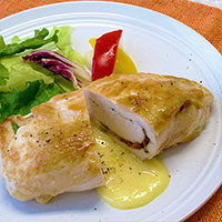 クレイジーバジルのレシピ　チーズチキン