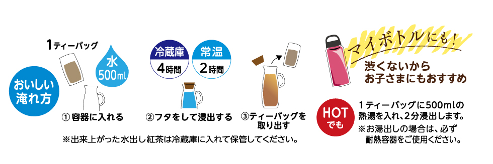 水出しやさしいデカフェの美味しい淹れ方